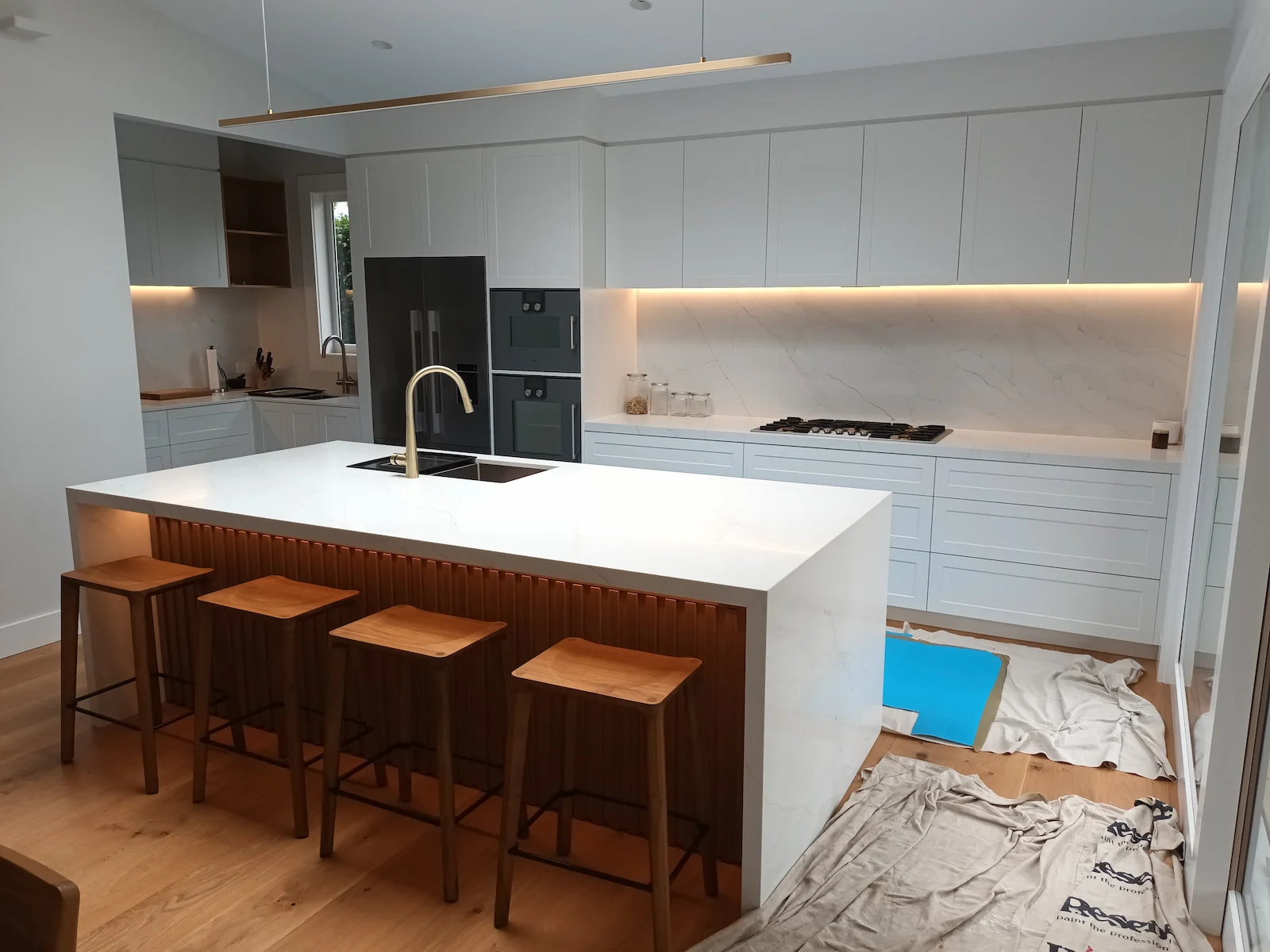 Kitchen design detail with refined finishes and integrated storage
